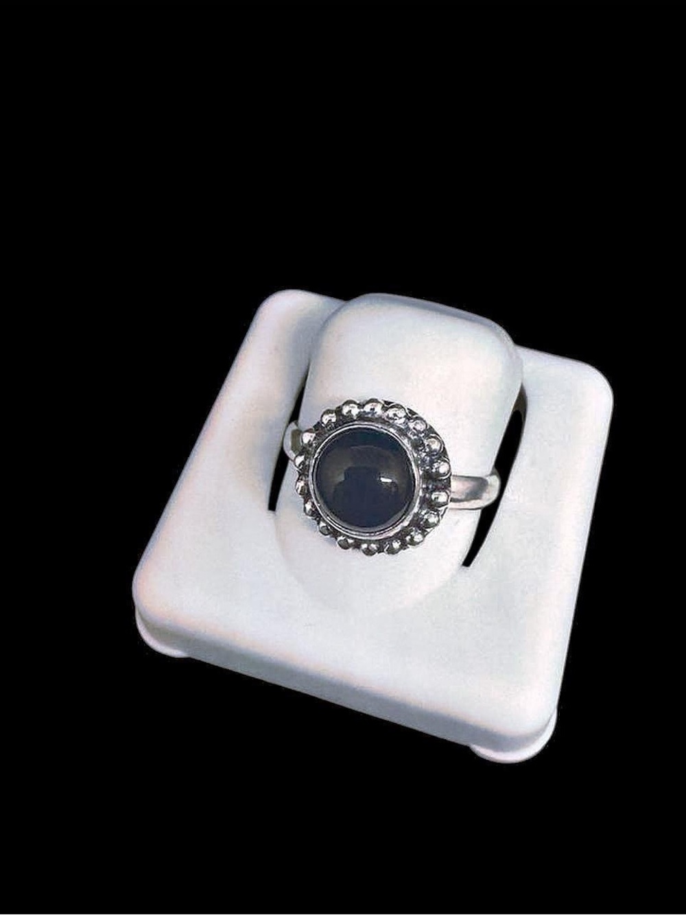 Sterling Silver 925 Black Onyx Ring – Size 7